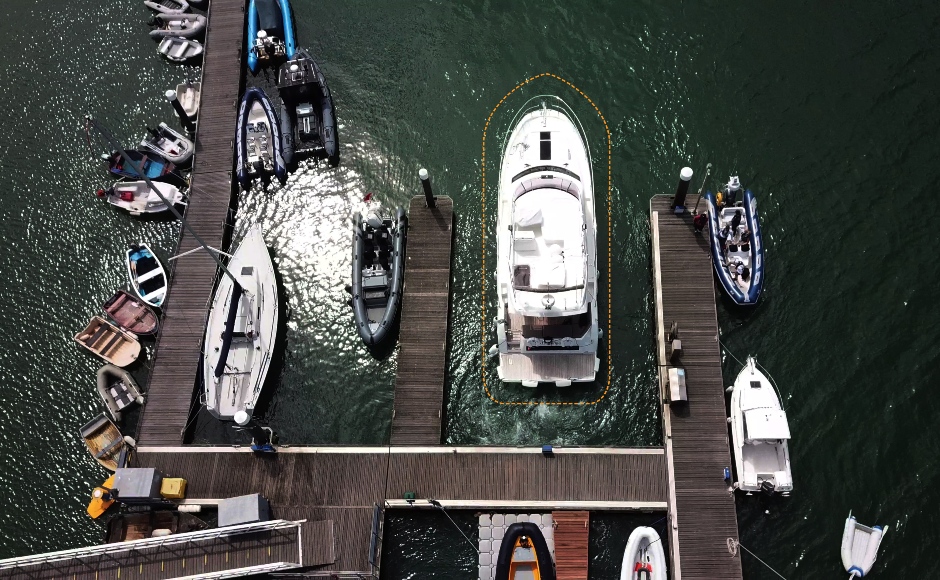 The Raymarine DockSense assisted docking system makes life even easier