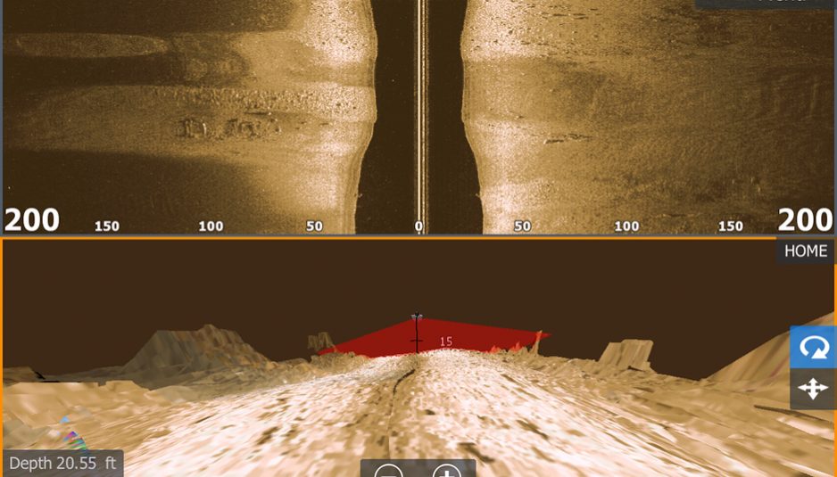 Watch a three-dimensional sea bottom with StructureScan 3D by Lowrance