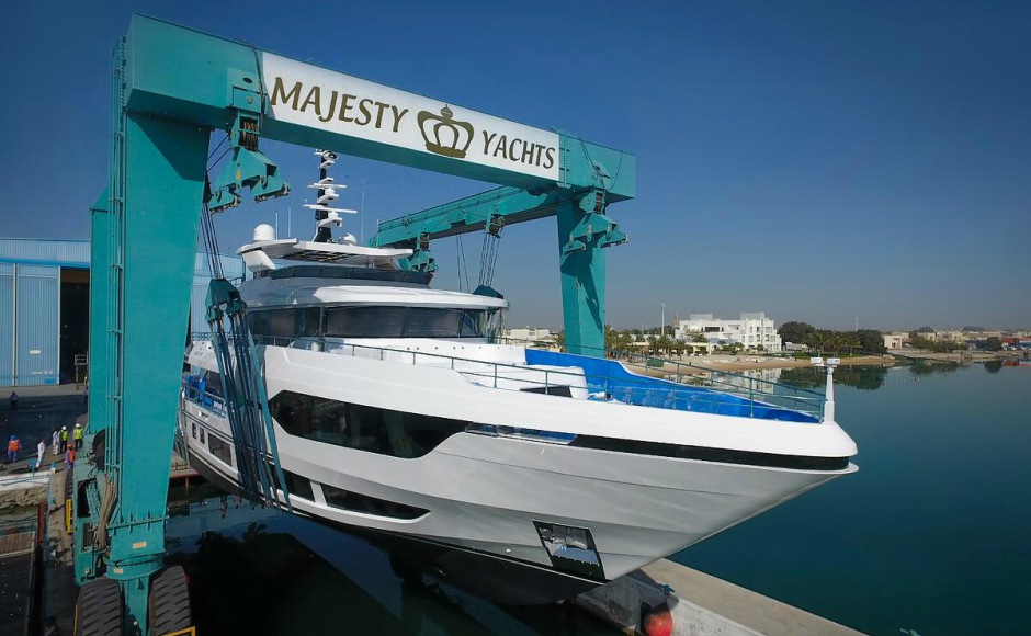 Majesty 120 superyacht has been launched, for Western markets
