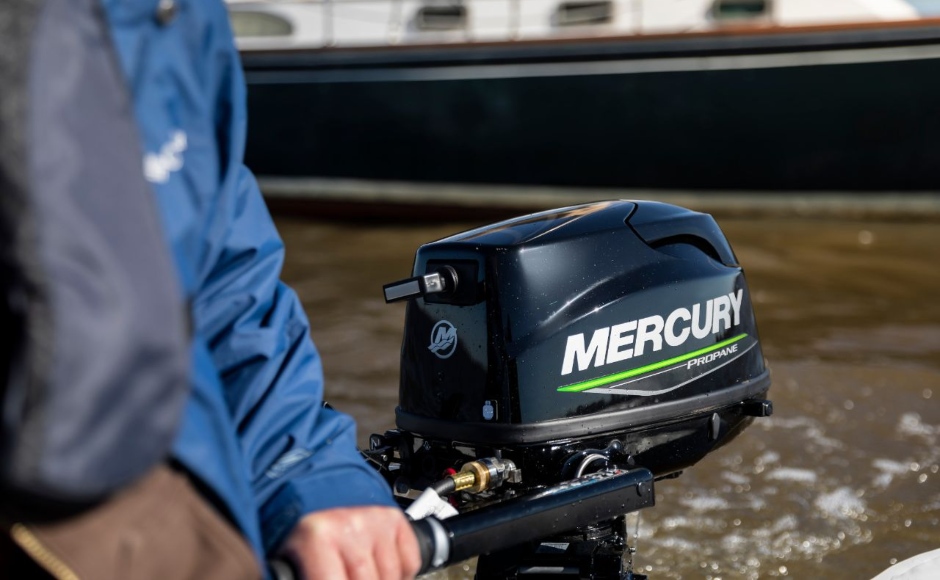 New in 2019: Mercury 5hp Propane FourStroke is powerful, convenient and reliable