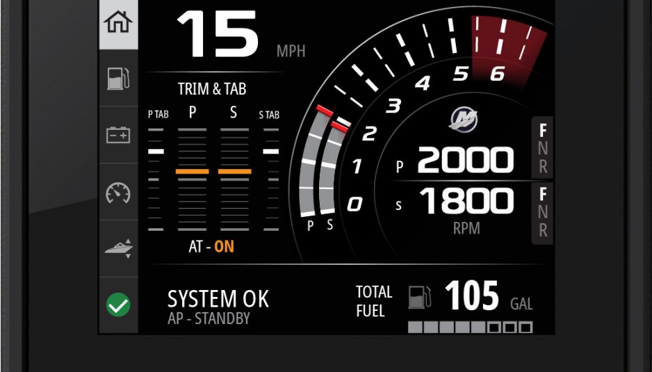 New in 2018: Mercury VesselView 403 for smaller dashboards