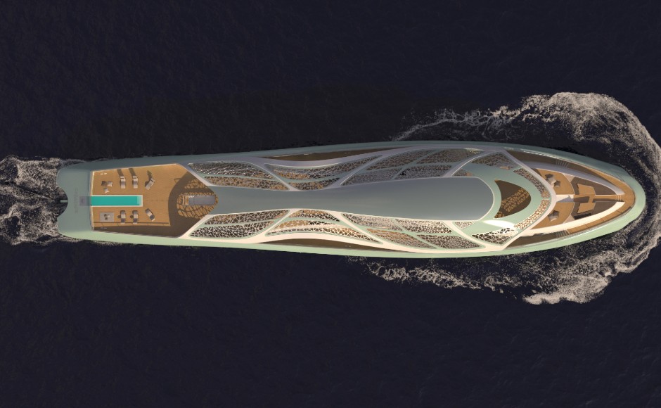 Carapace: a yacht concept by Elena Nappi goes beyond awe