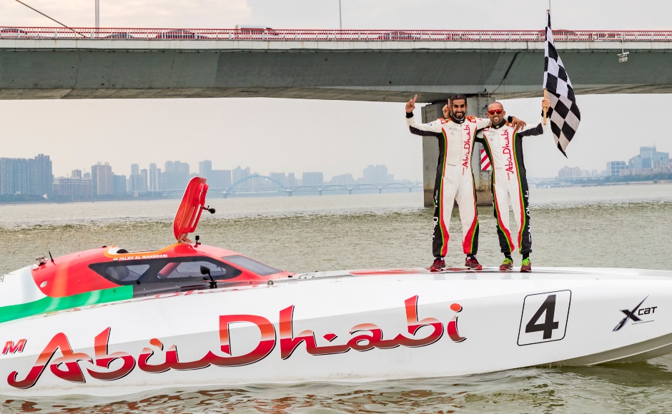Abu Dhabi 4 rule race 1 in XCAT World Championship in Hangzhou and reach the top of the ranking