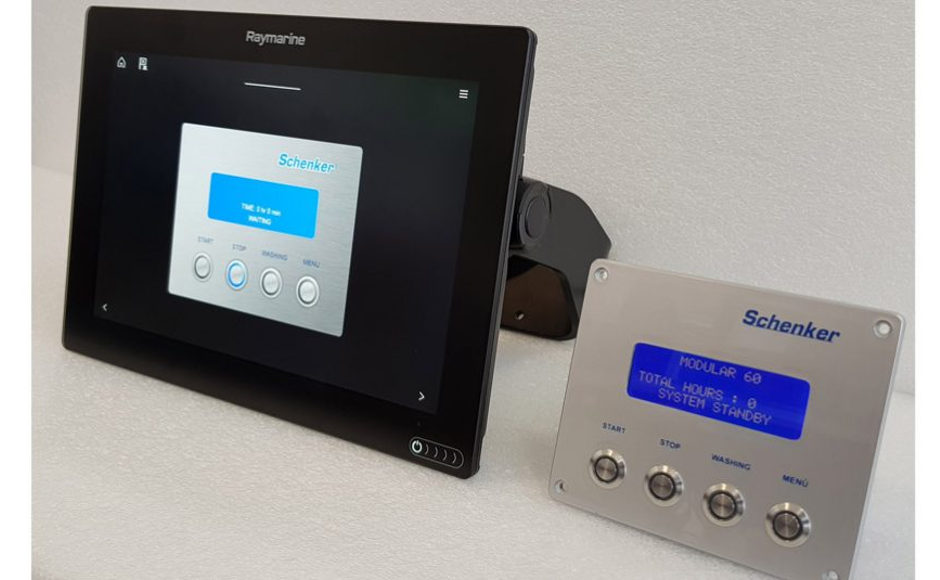 Raymarine and Schenker: how to manage the desalinator through the touchscreen