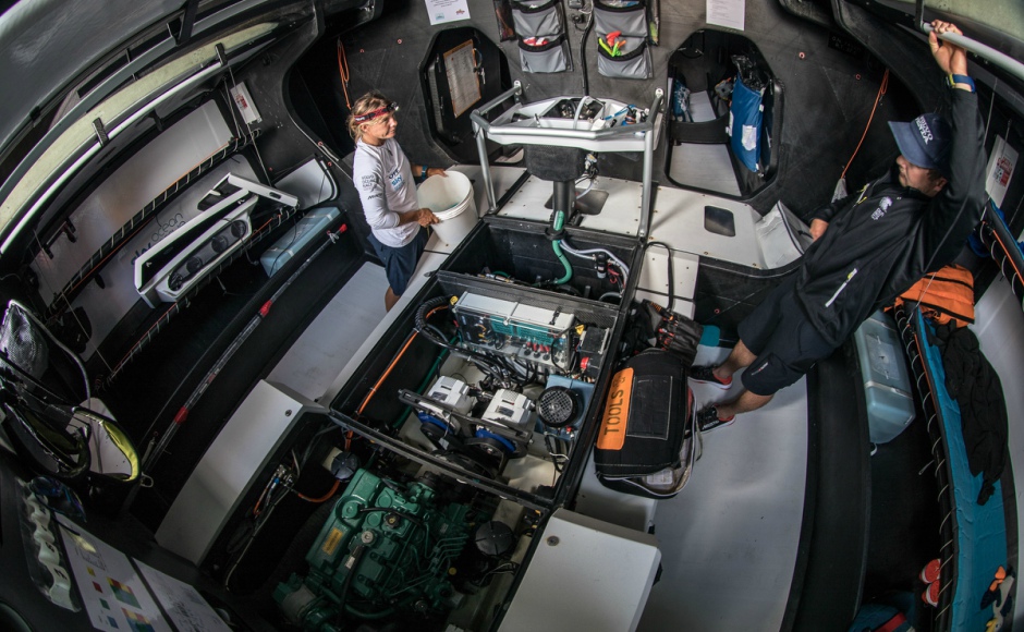 Even the spectacular Volvo Ocean Race needs to rely on combustion engines. Can you guess the brand?