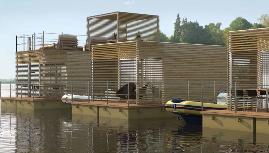 AbiFloat, modular floating villas by Christian Grande